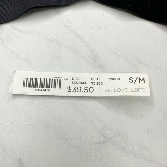 Loft Black Velvet Rhinestone Stretch Cinch Belt Small/Medium S/M โจ - Picture 16 of 16